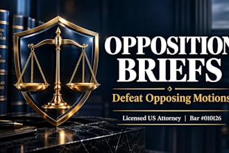 draft a powerful opposition and response brief to any court motion