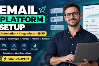 set up brevo emailoctopus mailpoet postmark and sendlane email automation