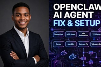 fix setup openclaw ai agent gateway claude code mcp n8n vps mac mini bot docker