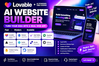build a lovable ai web app, saas mvp or custom ai tool