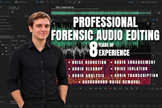 do forensic audio editing, enhancement, cleanup and noise removal for legal use