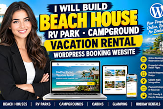 build beach house rv park campgrounds wordpress booking vacation rental website