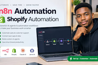 n8n automation shopify automation ai agent jarvis ai assistant claude ai vormac