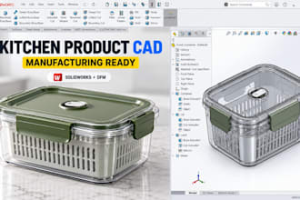 kitchen product cad design solidworks for manufacturing ready home accessories