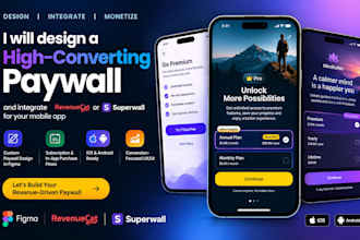 design high converting paywall integrate superwall revenuecat for mobile apps