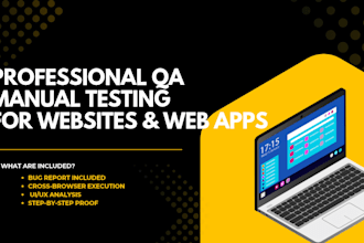 do professional QA manual testing and bug reporting for your website