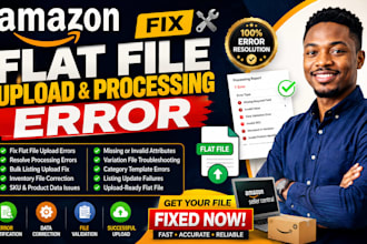 fix amazon flat file bulk upload processing errors product listing issues