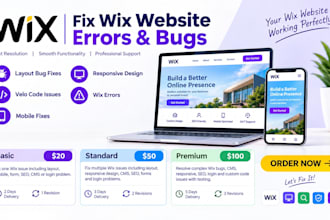fix wix website errors  layoutbugs and velo code issues