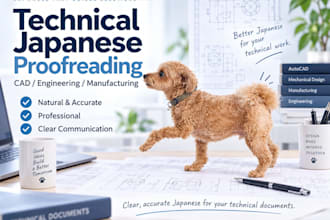 proofread japanese for cad, engineering, and manufacturing