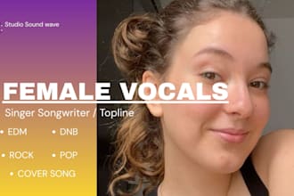 be your edm singer dnb song female original singer female vocals topline singer
