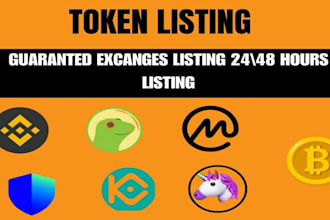 do token listing, coin listing approval on coinmarketcap, coingecko, ico listing