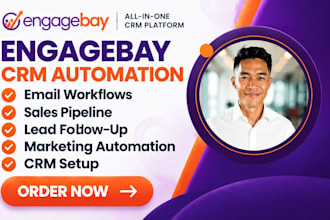 setup engagebay CRM automation engagebay email workflows sales pipeline