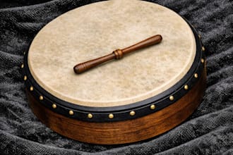 record bodhrán mandolin, accordion, concertina,banjo, tinwhistle, bagpipe, harp