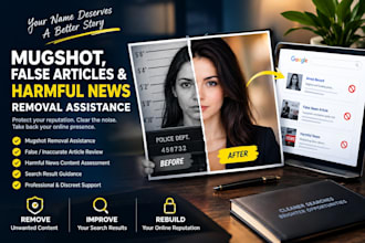 help clean up mugshots, false news, bad articles and unwanted results