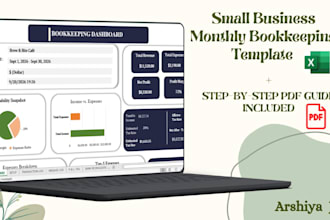 create an automated monthly bookkeeping template