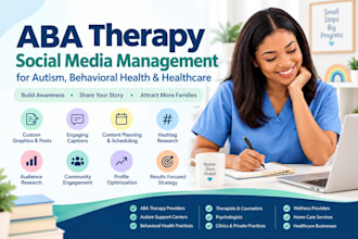 manage social media for aba therapy, autism and behavioral health