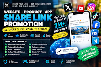 share link website product app share link active 1m share link organic promotion