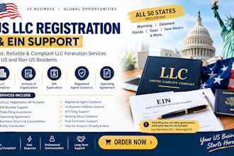 register your US llc and obtain ein for US and non US residents