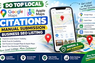 do top local google apple maps citations manual submission business SEO listing