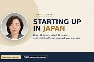 research your japan business setup and find official support you can use