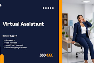 be your virtual assistant for data entry web research