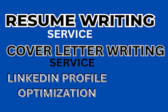 deliver a professional resume writing ats resume writing and cv writing