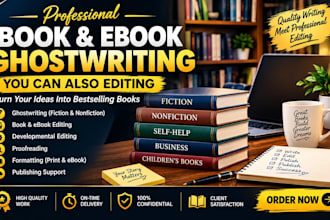 be ebook ghostwriter non fiction book editor fiction ghostwriter