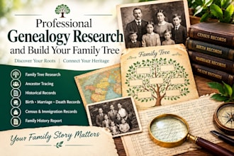 professional genealogy research and build your family tree