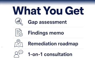 conduct iso 27001 soc 2 or itgc gap assessment and audit review