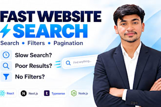add fast website search with filters to your react or next js app