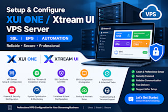 setup and configure xui one xtream UI vps server SSL, epg with automation