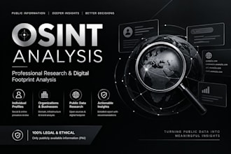 conduct osint and background checks