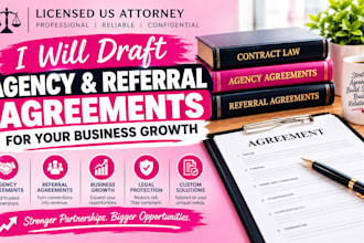 draft agency and referral agreements for your business growth