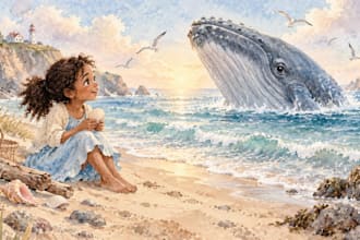 illustrate children whimsical watercolor illustration storybook illustration