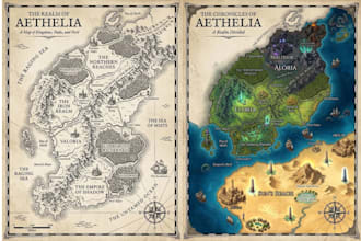 create fantasy cartography and world maps for your book and novel