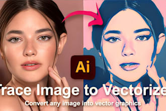 vectorize jpg images, logo and redraw them professionally