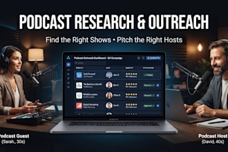 do podcast research and personalized guest outreach
