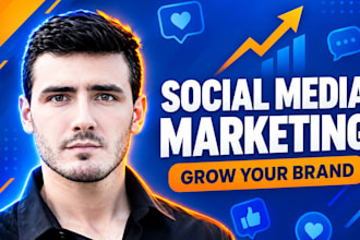 be your organic social media marketing manager to grow reach and engagement fast