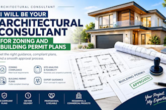 be your architectural consultant for zoning and building permit plans