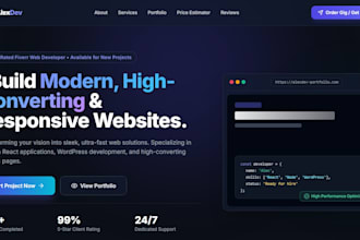 build a responsive modern website