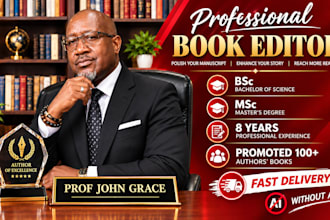 professionally proofread, edit your book with fast delivery