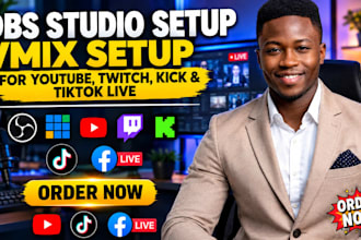 obs studio setup and fix, vmix setup for youtube, twitch, kick, tiktok live