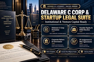 draft founder stock agreements, vesting schedules, and 83b election