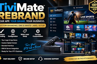 rebrand your tivimate app with custom branding, dns and white label setup