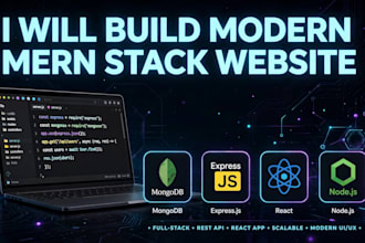 build a full stack mern website with react node js and mongodb