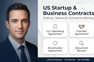 draft a professional US founder agreement for your startup