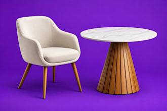 do 3d furniture models for chairs, tables, sofas, beds and custom cabinet