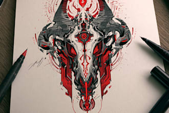 do minimal linework tattoo design for you