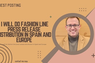 do fashion line press release distribution in spain and europe top media sites