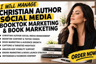manage christian author social media booktok marketing and book marketing